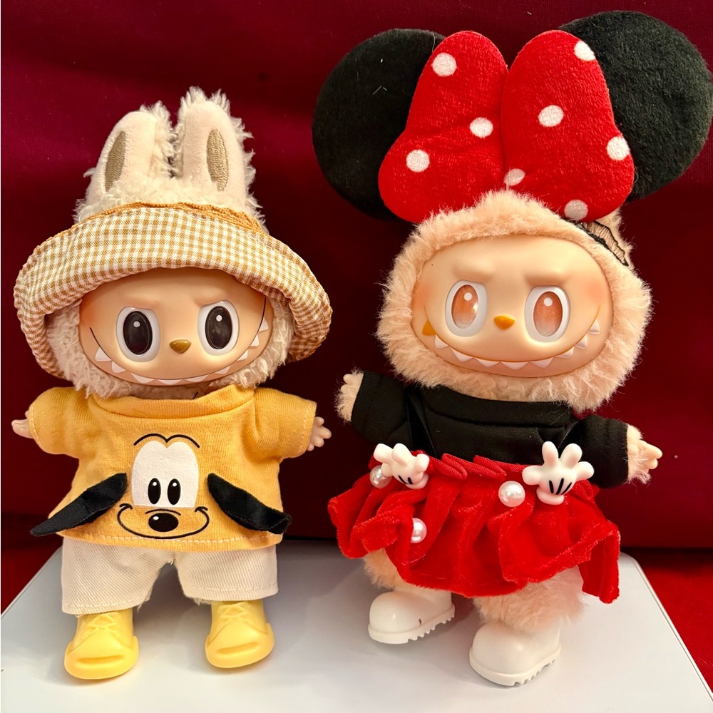 Pluto and Minnie Outfits for your Labubu! (Dolls NOT included).